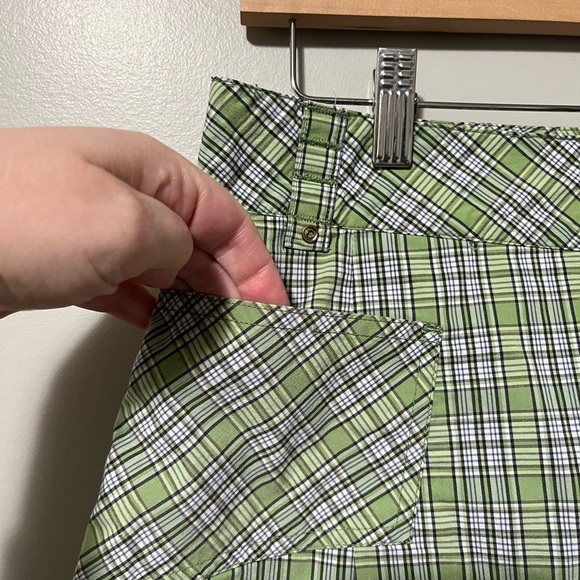 Lole Green Plaid Water Repellent Quick Dry Skort - Picture 3 of 10